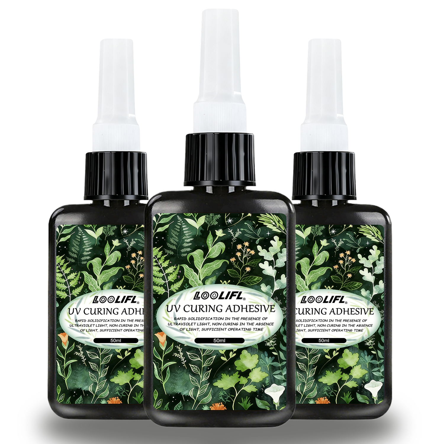 Liquid Uv Glue Kit - LOOLIFL UV Glue Kit 3 Bottles