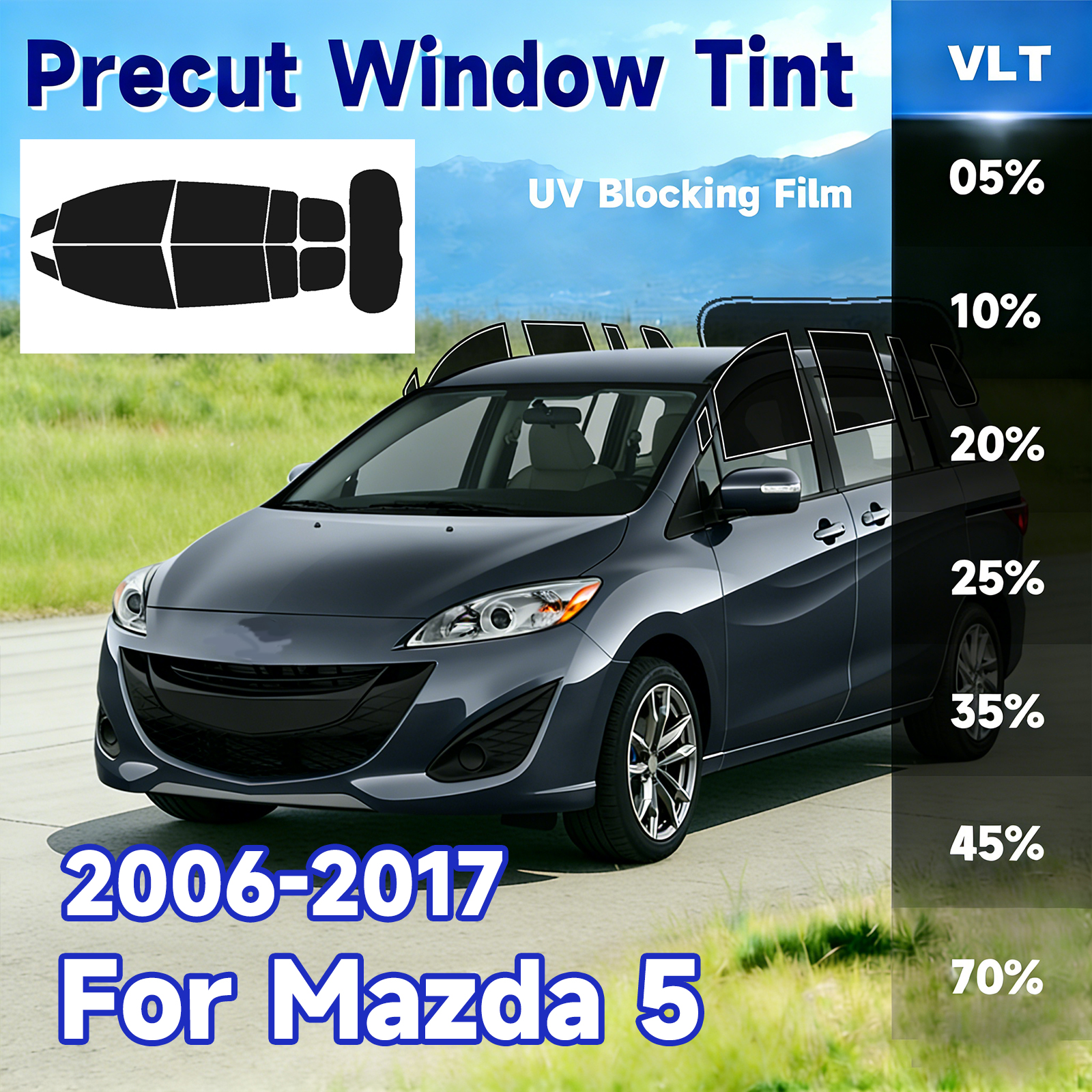Precut Window Tint Car for Maz - Glass Protector Auto avaliação e preço