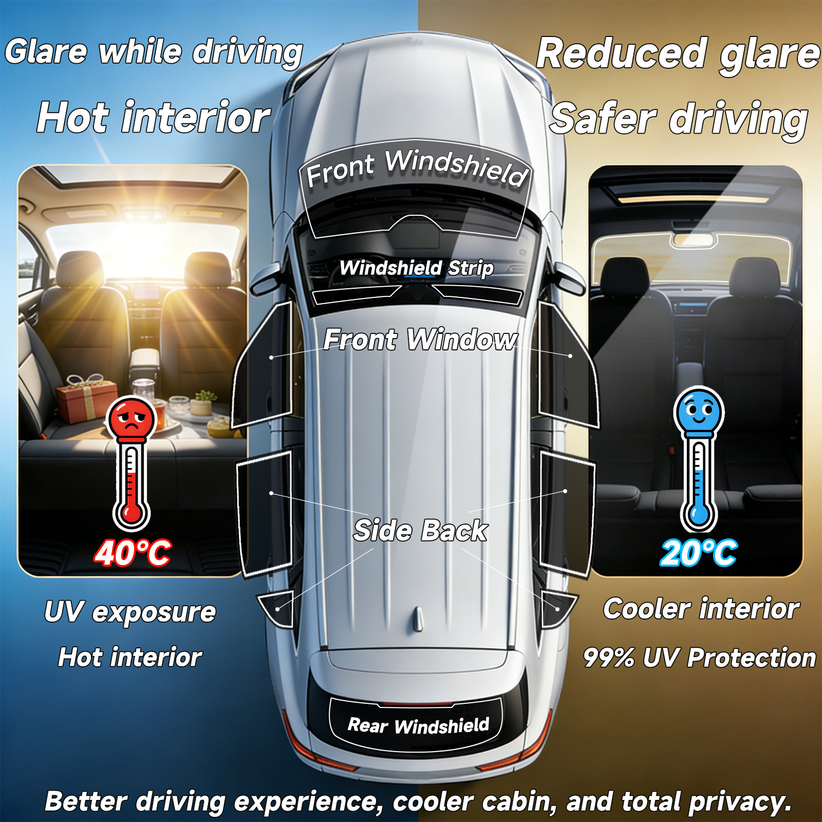 Precut Window Tint Car for Maz - Glass Protector Auto avaliação e preço