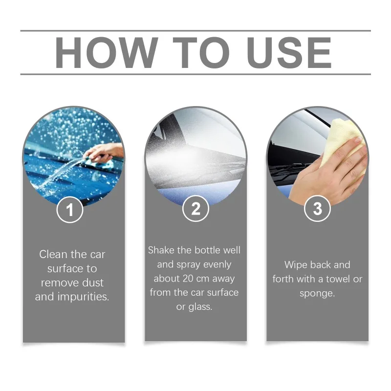 30/120ML Car Nano Coating Spra - Nano Liquid Coating avaliação e preço