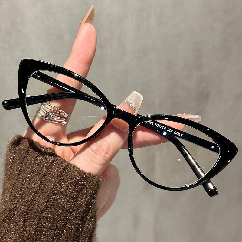 Small Cat Eye Eyeglasses Women - Anti Blue Light Film avaliação e preço