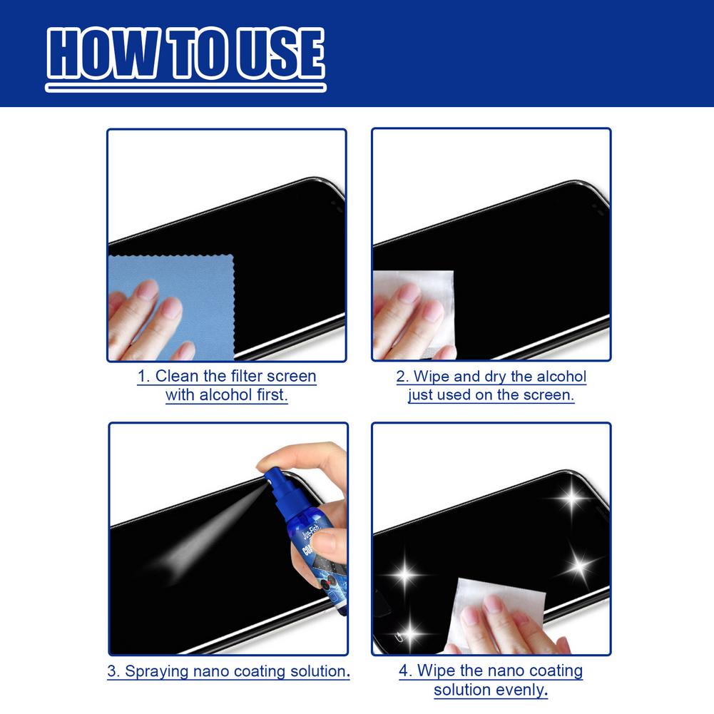 Phone Screen Coating Kit, Oleo - Oleophobic Coating Spray avaliação e preço