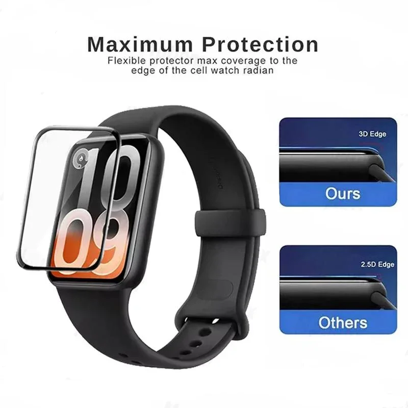 1-5PCS For Xiaomi Mi band 10 P - Smartwatch Screen Film avaliação e preço