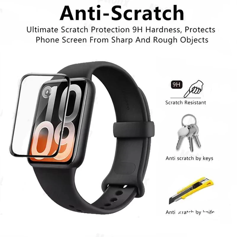 1-5PCS For Xiaomi Mi band 10 P - Smartwatch Screen Film avaliação e preço