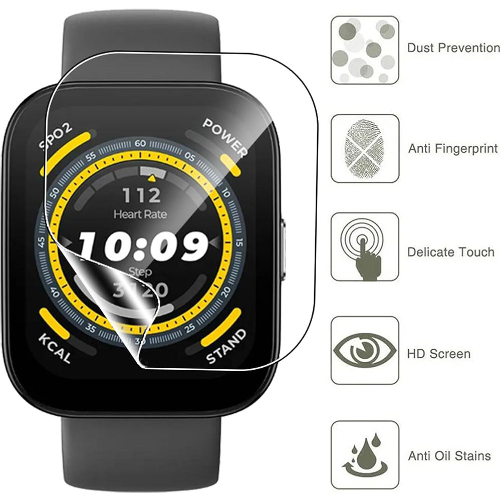 3PCS Clear HD Film Screen Prot - Smartwatch Screen Film avaliação e preço