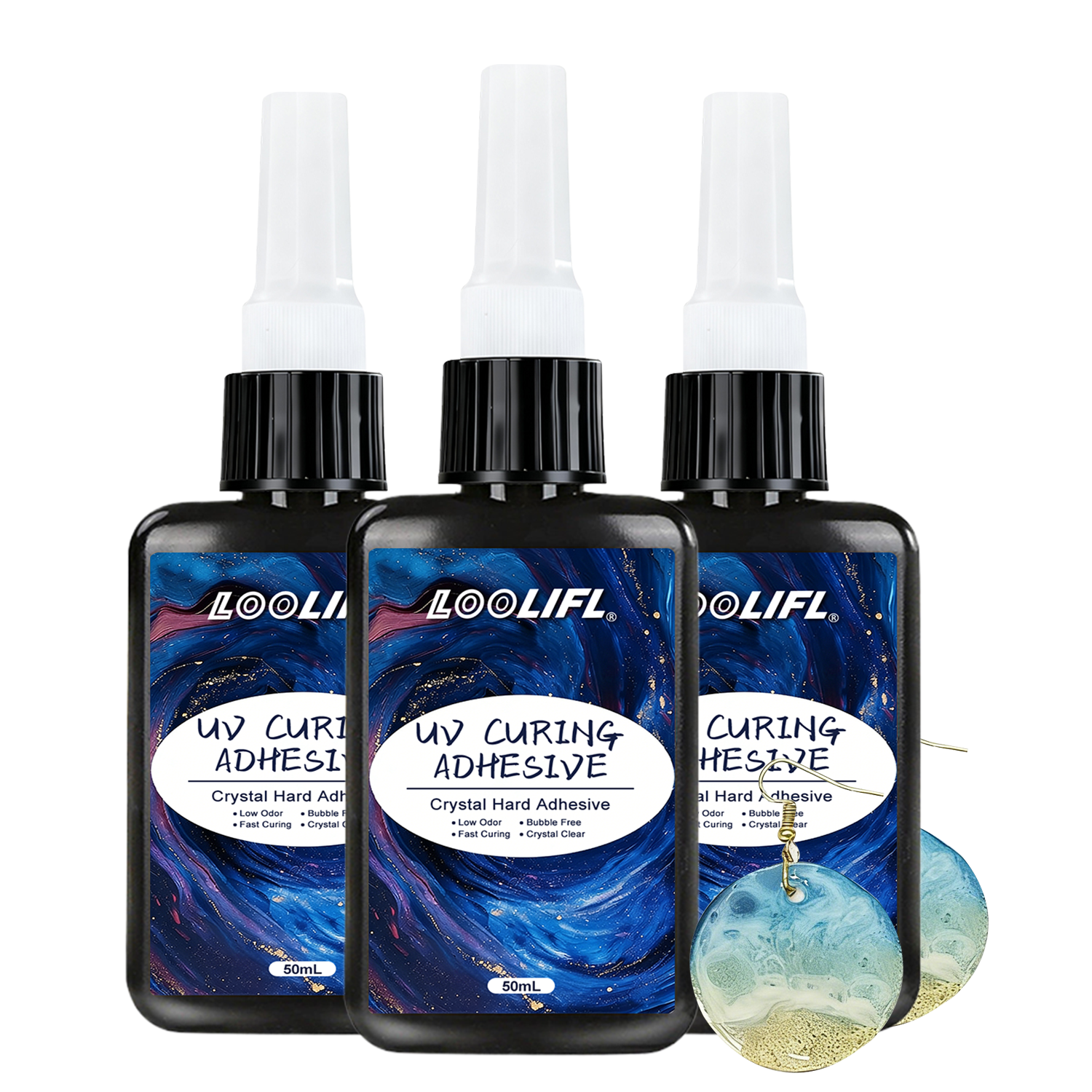LOOLIFL 50ML UV Resin Kit with - Liquid Uv Glue Kit avaliação e preço